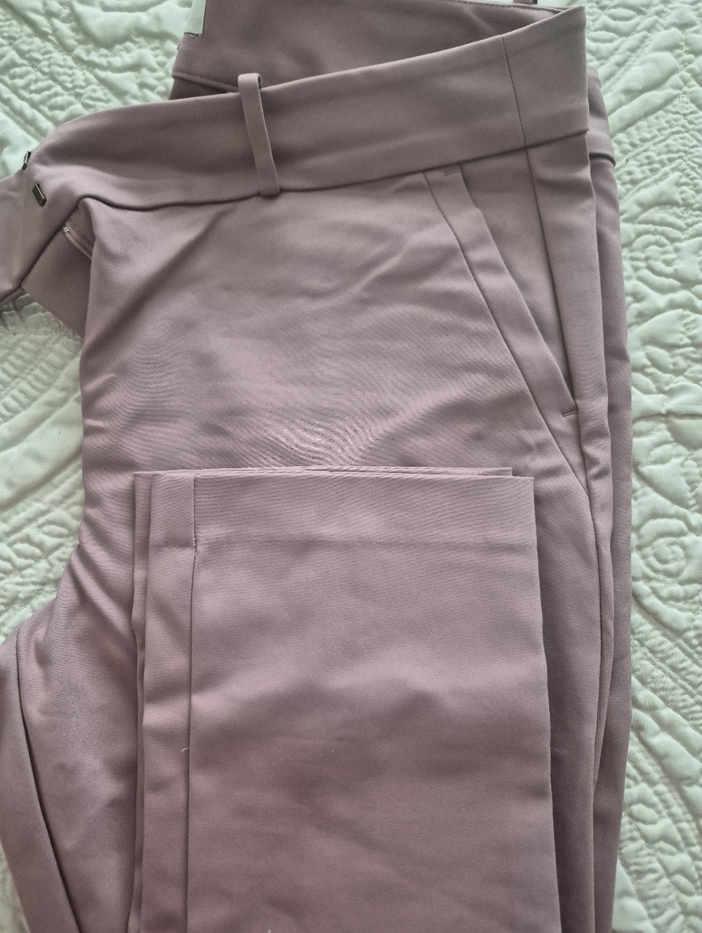 Mauve Straight-Leg Dress Pants Size 16 Loft - Picture 6 of 6